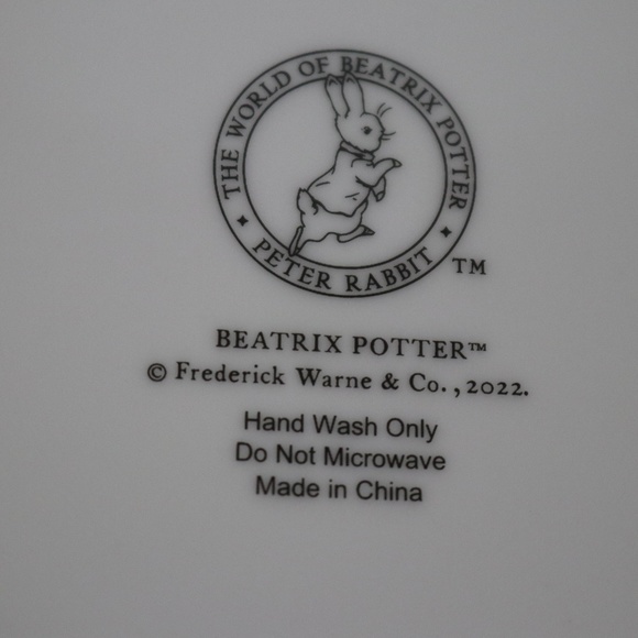 BEATRIX POTTER PETER RABBIT EASTER 4 ASSORTED APPETIZER PLATES - NEW - Picture 7 of 8